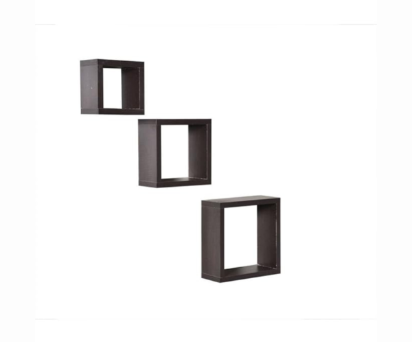 Cube Styled Floating Wall Shelves | Bookshelf | Set of 3