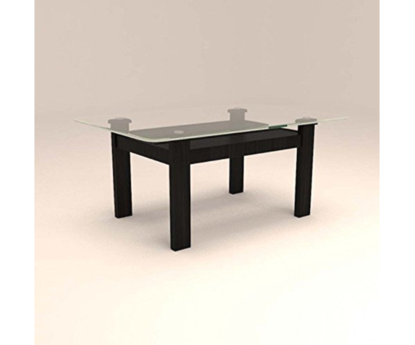 Four Seater Glass Dinning Set with Circular Design