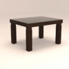 Four Seater Dinning Set with Vertical Stripe and Glass Table Top