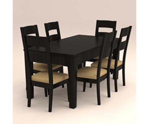 Contemporary Rectangular Table Top and Six Seater Dinning Set