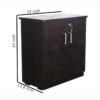Brick Textured Double Door Shoe Rack