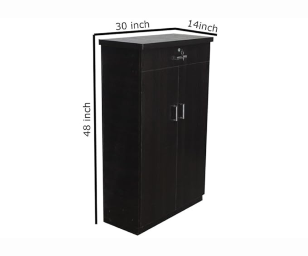 Leaf Textured Multi Purpose Double Door Shoe Rack