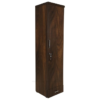 Wood Base Dark Wooden Texture Single Door wardrobe