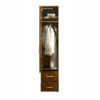 Single Door Wardrobe with Two Drawer and Mirror