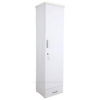 Crystal Engineered Wood Single Door Wardrobe | White