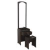 2 Dressing Table Wood With Stool | Black