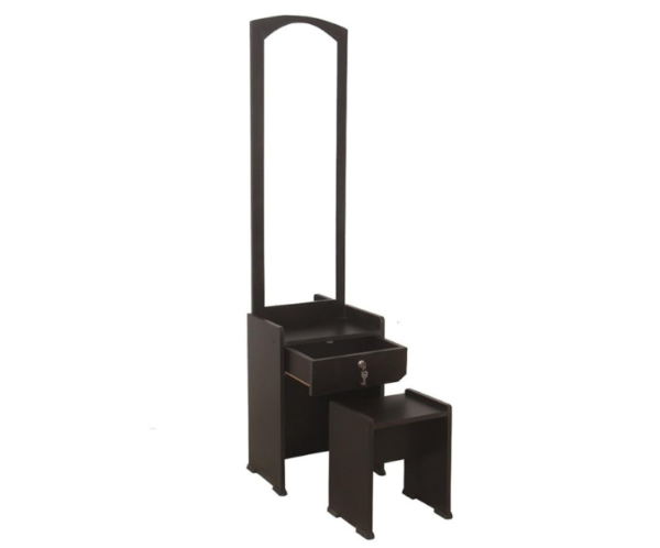 2 Dressing Table Wood With Stool | Black