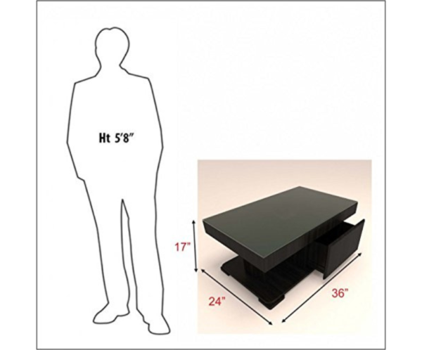 2 Modern Small Centre Table with Glass