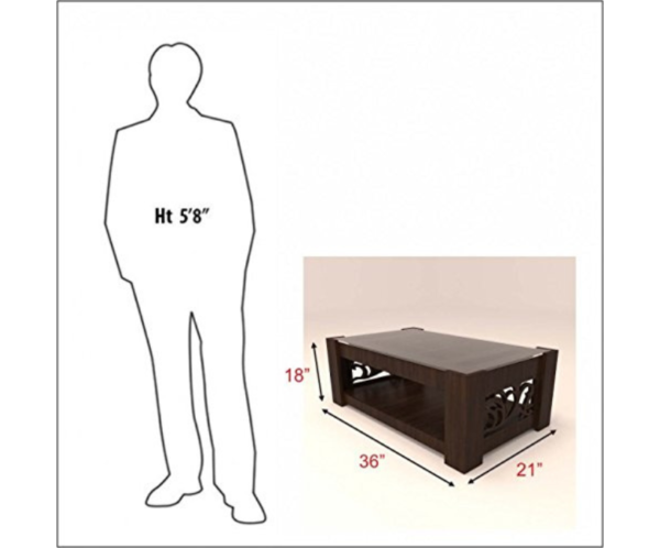 Modern Coffee Table in Rectangular Shape Center Table