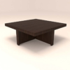 Living Room Table with Four Stool and Magenta Cushions