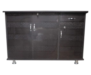 Wooden Mini Wardrobe Cum Table | Black