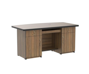 Engineered wood Finish Office Table | Study Table | Office System Table with Storage in Royal Color