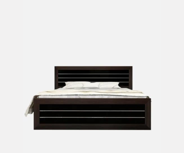 King Size Double Bed in Wenge with Storage for Bedroom
