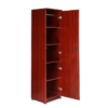 Single Door Engineered Wood Wardrobe in Maroon