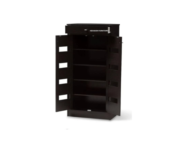 Engineered Wood Shoe Cabinet with Shelves