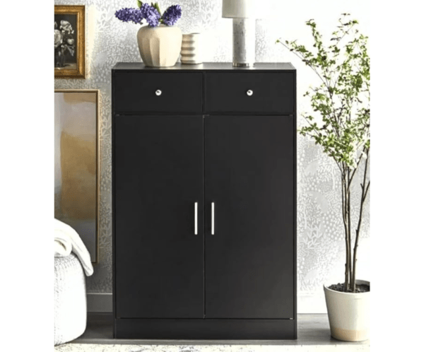 Shoe Cabinet of 4 Shelves | Shoe Rack with Drawer | Color Wenge
