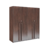 Four Door Wardrobe Without Drawer & Without Mirror | Walnut