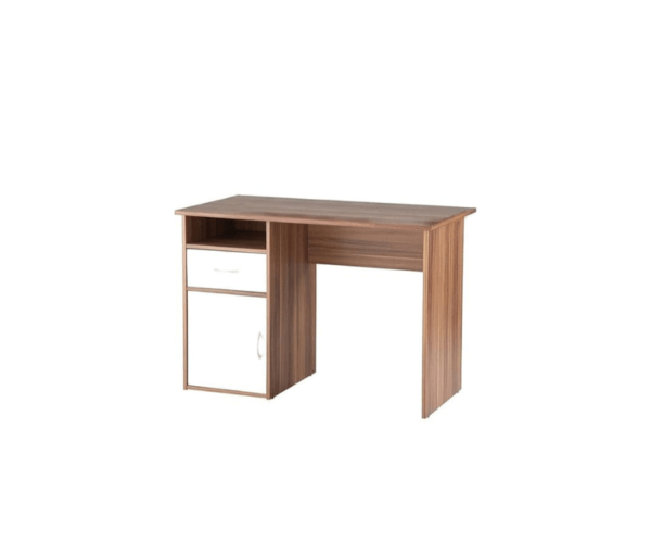 Study Table | White and Walnut Colour