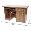 Wooden Office Table Suitable for Study | Computer for Work from Home