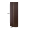 Single Door Wardrobe with 3 shelve