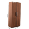 Double Door Wardrobe with 2 Drawers and 4 Shelves