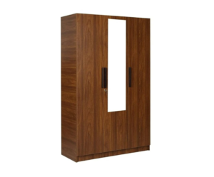 Three Door Wardrobewith Draw and Shelves for Clothes | Mirror and Hanging Space