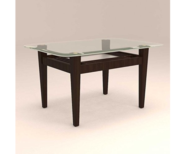 Vertical Striped Four Seater with Glass Top Dinnng Set