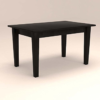 Contemporary Rectangular Table Top and Four Seater Dinning Set