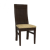Four Seater Dinning Set with Vertical Stripe and Glass Table Top