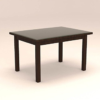 Glass Dinning Set with Four Seater Bordered Designed Chairs
