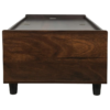 Wooden Texture Single Size Bed with Mattress and Box Storage