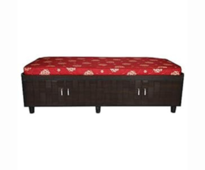 Engineered wood Regular single Bed With Storage | Red
