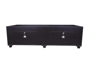 Engineered Wooden Diwan with Bottom Storage | Black | Standard