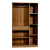 Modular Three Door Wadrobe | White & Cherrypine Walnut