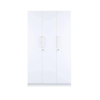 Three Door Wardrobe with Drawer | Frosty White