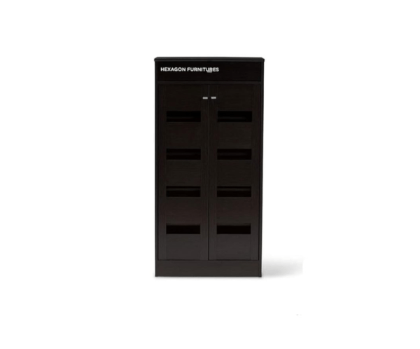 Engineered Wood Shoe Cabinet with Shelves