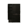 Three Door Wardrobe Wenge Finish with Drawer and Mirror