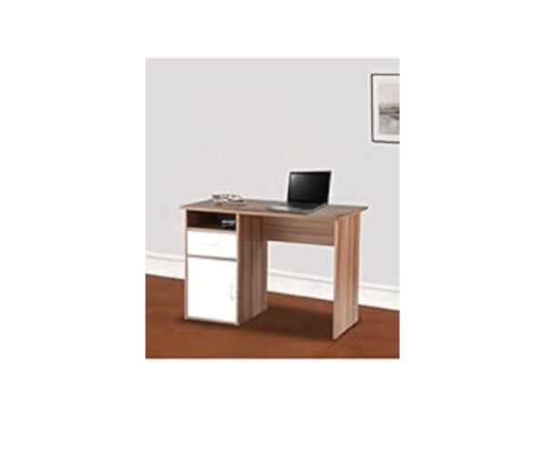 Study Table | White and Walnut Colour