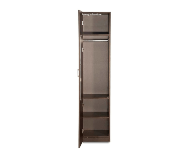 Single Door Wardrobe with 3 shelve