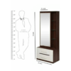 Engineered Wood Dressing Table With Mirror And Storage