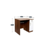 Office Table | Study Table in White & Brown