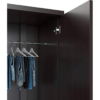 Engineered Wood Double Door Wardrobe | Finish Color - Wenge