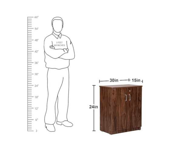 Engineered Wood Shoe Rack with Wooden Legs Multipurpose |1 Cabinet with 3 Shelves