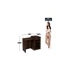 Office Table | Study Table in Dark Walnut Colour