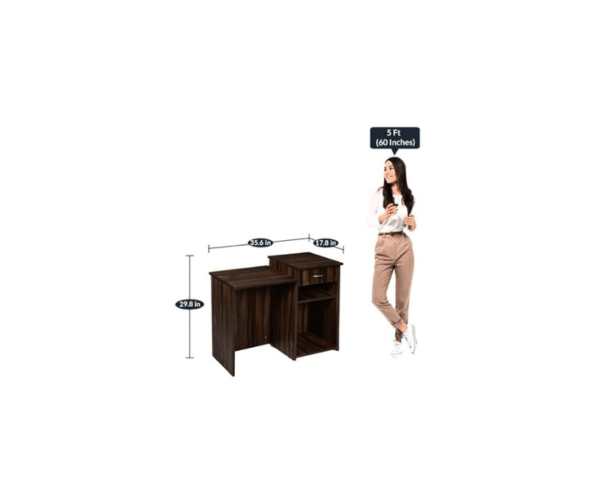 Office Table | Study Table in Dark Walnut Colour