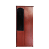 Double Door Wardrobe with Mirror in Rosewood Color