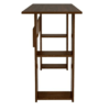 Study Table for Students | Office Desk with Shelf Storage Wooden | Laptop Tables for Home | Walnut Brown Finish