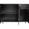 Wooden Mini Wardrobe Cum Table | Black
