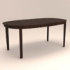 Oval Dinning Set with Six Seater High Back Cushioned Chair