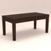 Rectangular Dinning Set with Six Ladder Back Seaters
